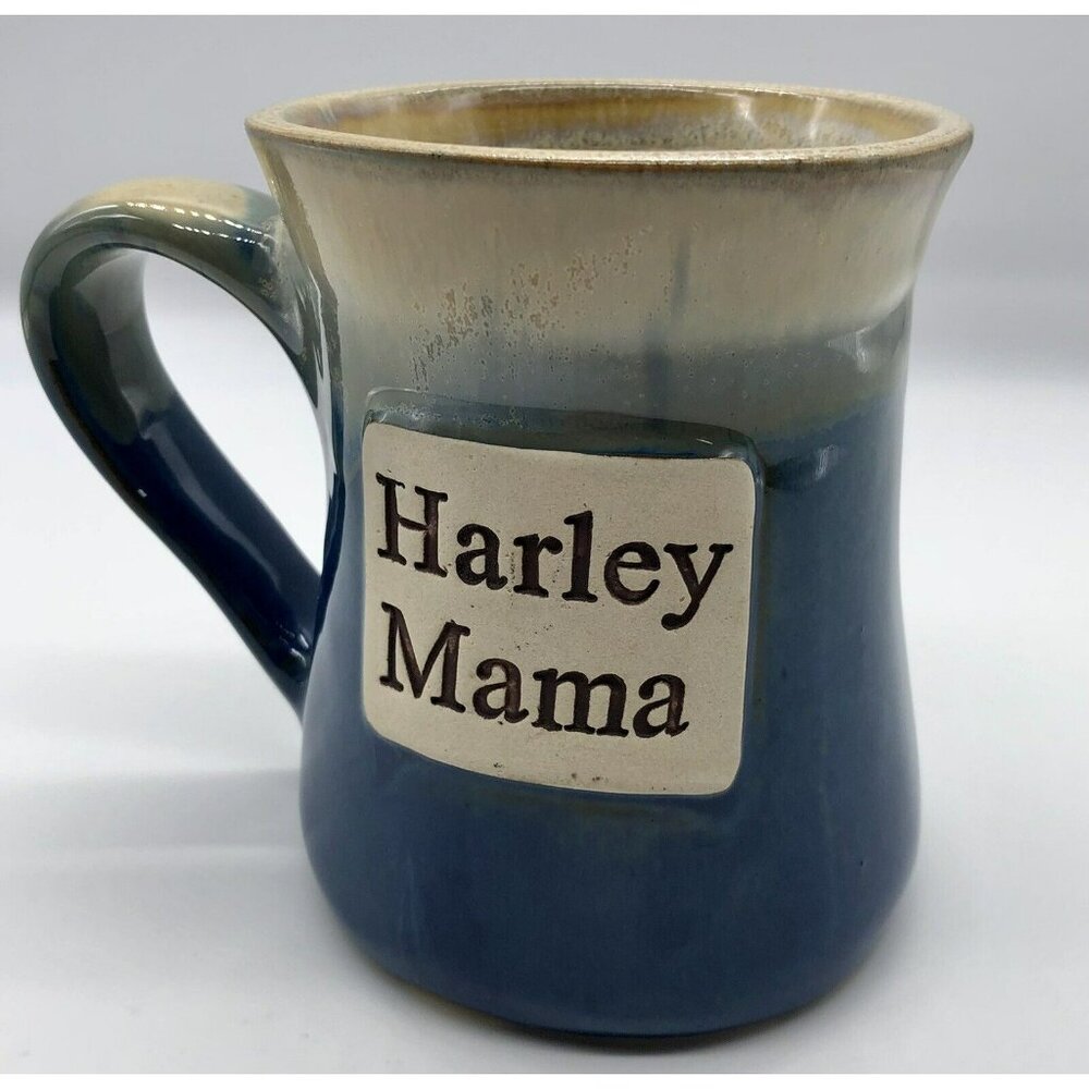 HARLEY MAMA Stoneware Large Coffee Mug‎ Tumbleweed Pottery Harley Davidson